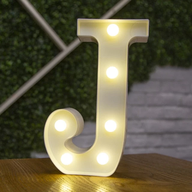 Decorative Letters Alphabet Letter LED Lights Luminous Number Lamp Decoration Battery Night Light Party Baby Bedroom Decoration - Image 18