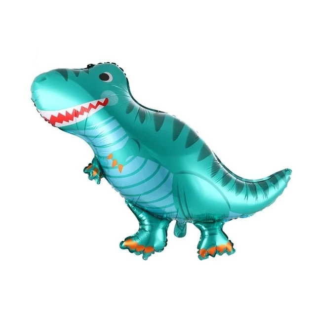 Large 4D Dinosaur Foil Balloons Green Dinosaur Standing Dragon Birthday Party Decorations Kids Supplies Boy Toys Air Globos - Image 4