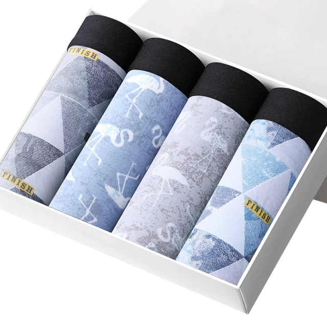 Underwear Men Cotton Boxer Homme Brand Underpants Male Panties Breathbale Shorts U Convex Pouch Plus Size L-3XL