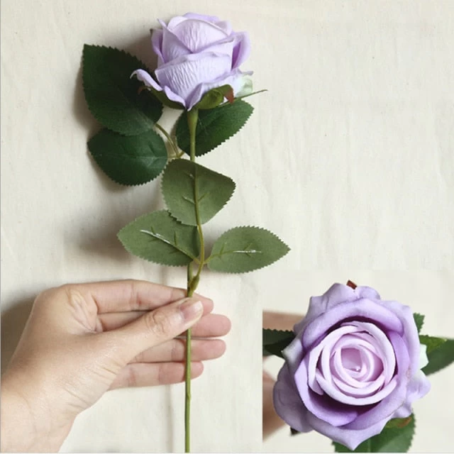5Pcs Artificial Flowers Silk Rose Long Branch Bouquet For Wedding Home Decoration Fake Plants DIY Wreath Supplies Accessories - Image 12