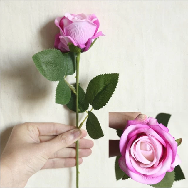 5Pcs Artificial Flowers Silk Rose Long Branch Bouquet For Wedding Home Decoration Fake Plants DIY Wreath Supplies Accessories - Image 10