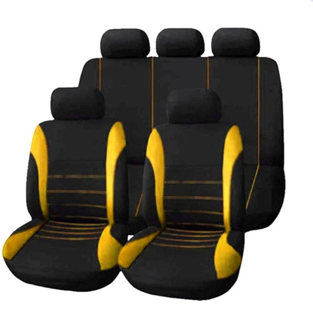 Auto Parts Car Seat Cover Polyester Fabric 2/4/9 Piece Set Four Season Universal Front/Rear Car Seat Cushion - Image 16