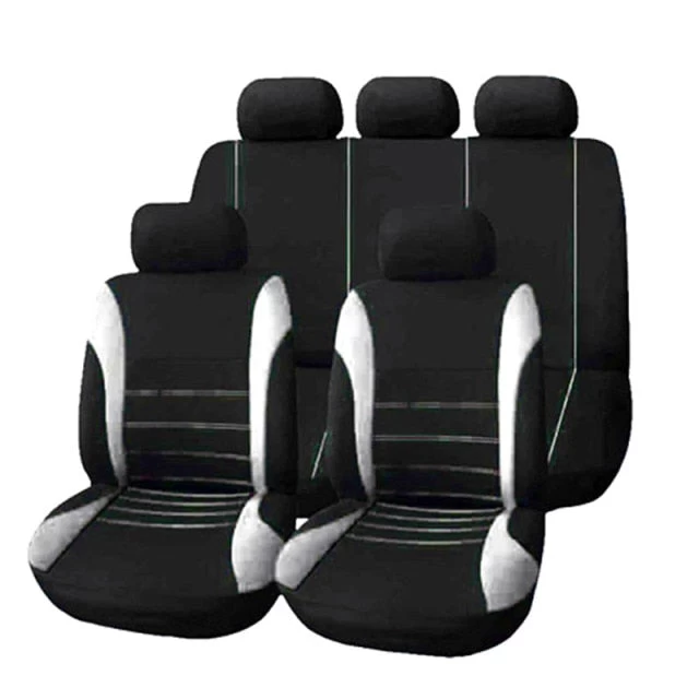 Auto Parts Car Seat Cover Polyester Fabric 2/4/9 Piece Set Four Season Universal Front/Rear Car Seat Cushion - Image 6