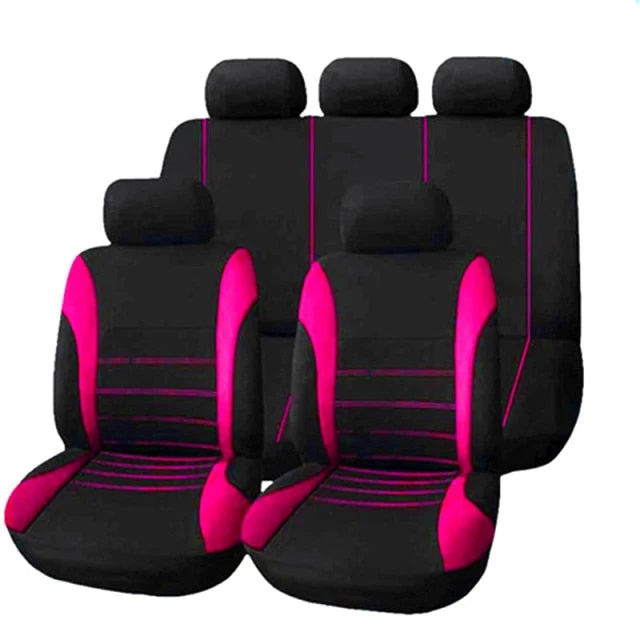Auto Parts Car Seat Cover Polyester Fabric 2/4/9 Piece Set Four Season Universal Front/Rear Car Seat Cushion - Image 12