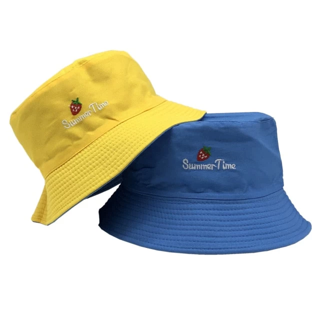 SMILE Bucket Hat Double Sided Bucket Hat Smiling Face Unisex Fashion Bob Cap Hip Hop Gorro Men Summer Cap - Image 3