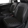 PU Leather Universal Car Seat Cover Artificial Suede Diamond Pattern FIt For Most Cars High-end Luxury Car Interiors
