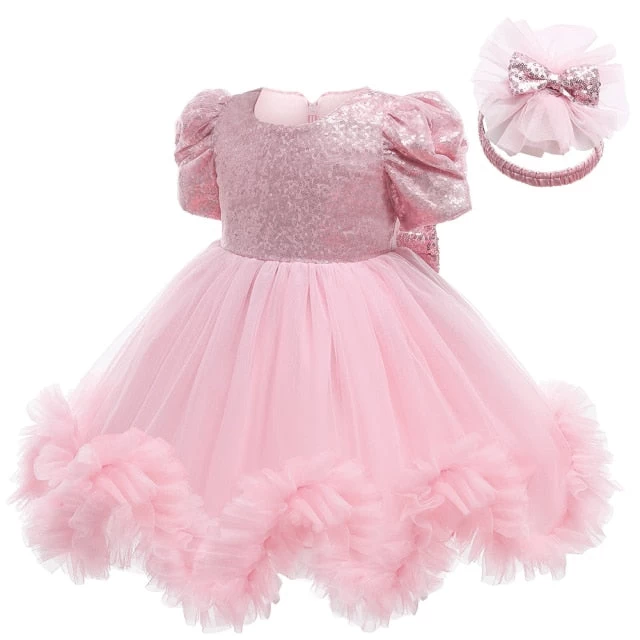 Baby Dress For Baby Girls 1st Year Birthday Dress Infant Sequin Party Princess Dress Baby Carnival Costume Newborn Clothes - Image 16