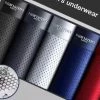 Boxers Men Boxer Shorts Men Underwear Male Underwear Boxers Homme Ice Silk Mesh Boxershorts Plus Size Panties Sexy Underpants