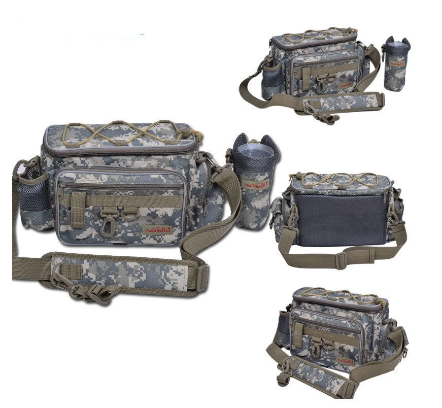 Multifunctional 2012 Lure Waist Pack Messenger Bag Pole Package Fishing Bag Fishing Tackle Bag - Image 2