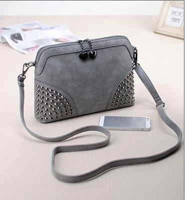 Fashion Vintage Chain Small Bag Scrub Fashion Messenger Bag Female Handbag Messenger Bag - Image 5