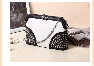 Fashion Vintage Chain Small Bag Scrub Fashion Messenger Bag Female Handbag Messenger Bag - Image 4