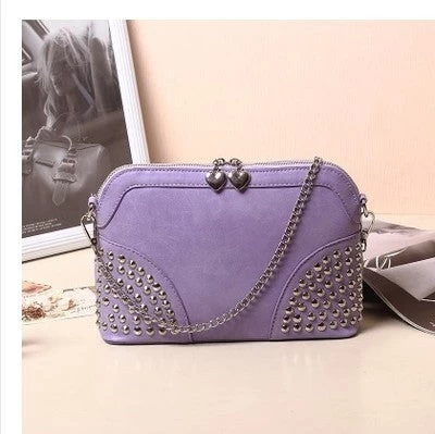 Fashion Vintage Chain Small Bag Scrub Fashion Messenger Bag Female Handbag Messenger Bag - Image 3