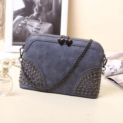 Fashion Vintage Chain Small Bag Scrub Fashion Messenger Bag Female Handbag Messenger Bag - Image 2
