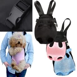 Pet Bag Dog Supplies Cat Carrier Five Holes Backpack Front Chest Backpack Pink Light Blue Black Pet Products