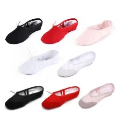 High Child Girl Women Soft Split Sole Breathable Leather Tip Dance Ballet Shoes Comfortable Breathable Fitness