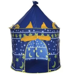 2 Colors Portable Foldable Play Tent Prince Folding Tent Kids Children Boy Castle Cubby Play House Kids Gifts Outdoor Toy Tents