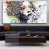 DP ARTISAN Modern Wall Art Girl With Flowers Oil Painting Prints Painting On Canvas No Frame Pictures Decor For Living Room