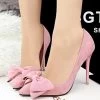 Shoes Woman Thin Heel High Heel Shoes Bowtie Shallow Mouth Fashion Women Pumps Zapato De Tacon Alto Party Shoes 42
