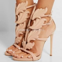 Women Shoes High Heels Sandal Patent Leather Gladiator Women Pumps Ladies Stiletto Party Wedding Shoes Woman