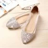 Flats Shoes Women Plus Size 35-41 Fashion Flats For Women Pointed Toe Soft Flat Heel Shoes Rhinestone Flats
