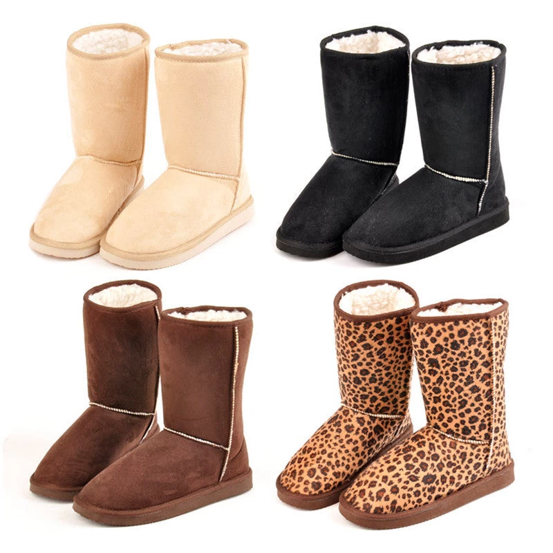 Fashion Women Winter Warm Mid Calf Snow Cold Weather Boots Shoes