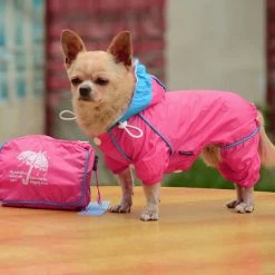 Small Pet Dog Hoody Jacket Rain Coat Waterproof Clothes Slicker Jumpsuit Apparel