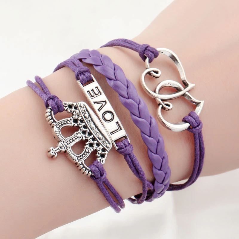 Multilayer Charm Bracelet Anchor Bracelet Men Paracord Bracelets Love Pulsera Hombre Leather Bracelet Bijoux Homme - Image 8