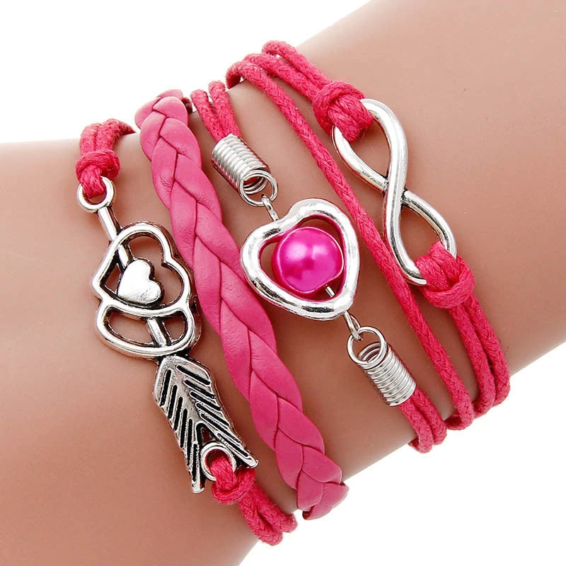 Multilayer Charm Bracelet Anchor Bracelet Men Paracord Bracelets Love Pulsera Hombre Leather Bracelet Bijoux Homme - Image 10