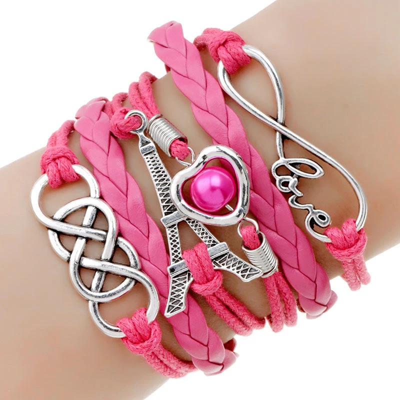 Multilayer Charm Bracelet Anchor Bracelet Men Paracord Bracelets Love Pulsera Hombre Leather Bracelet Bijoux Homme - Image 12