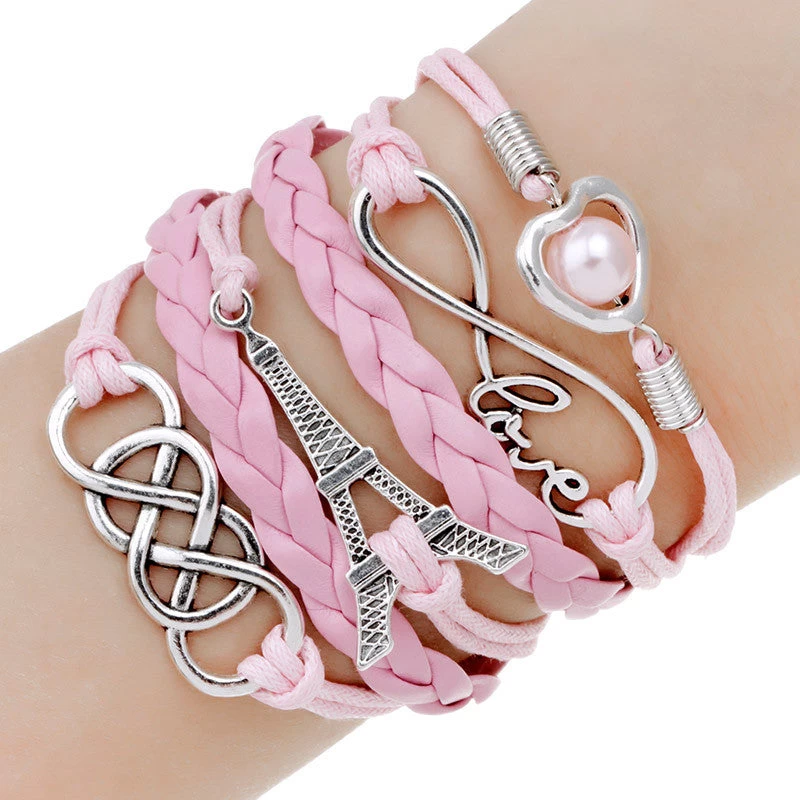 Multilayer Charm Bracelet Anchor Bracelet Men Paracord Bracelets Love Pulsera Hombre Leather Bracelet Bijoux Homme - Image 14