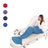 Yarn Knitted Mermaid Tail Blanket Handmade Crochet Mermaid Blanket Adult Throw Bed Wrap Super Soft Sleeping Bag 90cm 195cm
