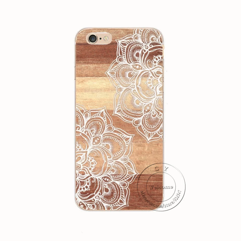Shell For Apple IPhone 5 5S SE 5C 6 6S 7 Plus 6SPlus Back Case Cover Printing Mandala Flower Datura Floral Cell Phone Cases - Image 20