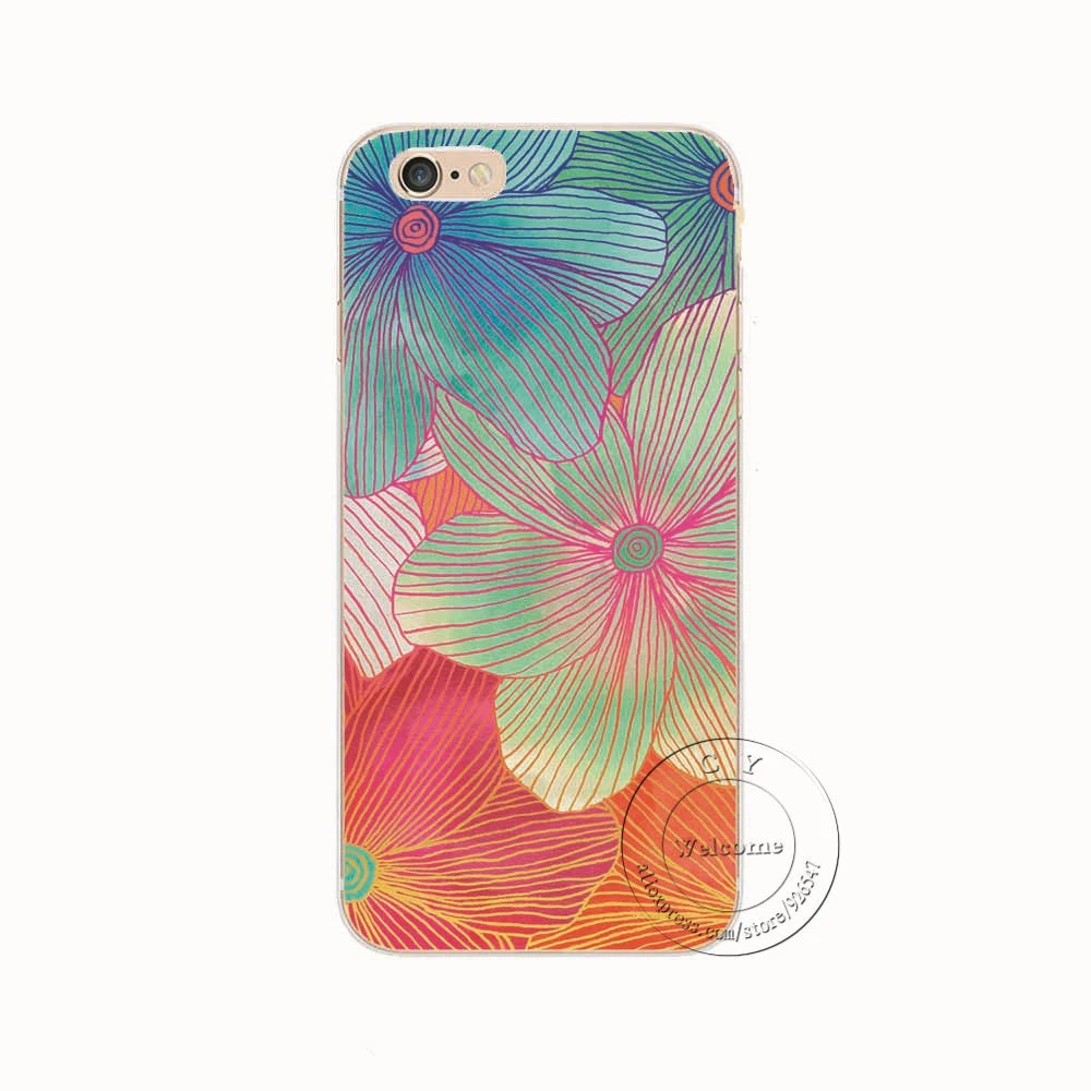 Shell For Apple IPhone 5 5S SE 5C 6 6S 7 Plus 6SPlus Back Case Cover Printing Mandala Flower Datura Floral Cell Phone Cases - Image 16