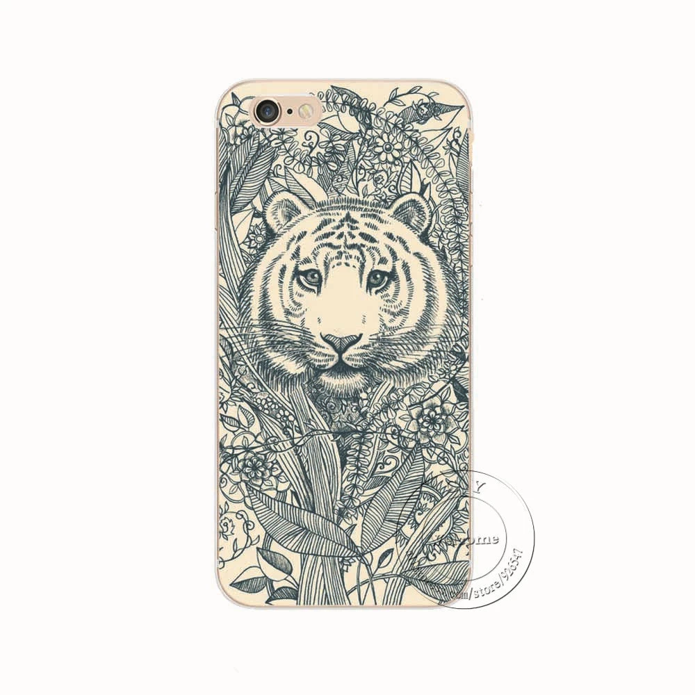 Shell For Apple IPhone 5 5S SE 5C 6 6S 7 Plus 6SPlus Back Case Cover Printing Mandala Flower Datura Floral Cell Phone Cases - Image 8