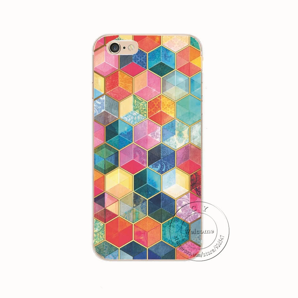 Shell For Apple IPhone 5 5S SE 5C 6 6S 7 Plus 6SPlus Back Case Cover Printing Mandala Flower Datura Floral Cell Phone Cases - Image 3