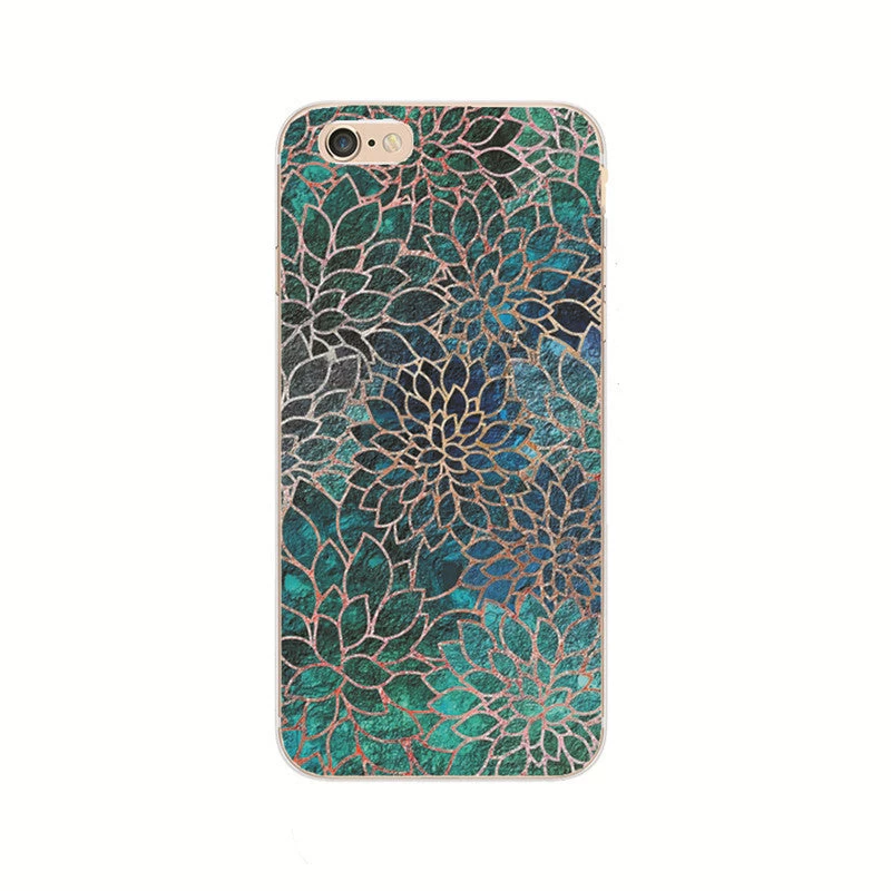 Shell For Apple IPhone 5 5S SE 5C 6 6S 7 Plus 6SPlus Back Case Cover Printing Mandala Flower Datura Floral Cell Phone Cases - Image 19