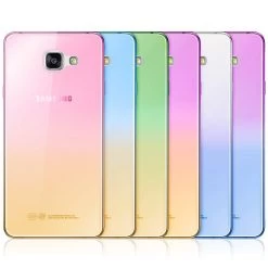 Fashion Soft TPU Gradient Color Back Cover Case For Samsung Galaxy A3 A5 A7 J1 J3 J5 J7 S3 S4 S5 S6 S7 Edge Grand Prime