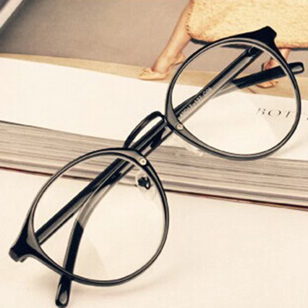 Mens Womens Nerd Glasses Clear Lens Eyewear Unisex Retro Eyeglasses Spectacles