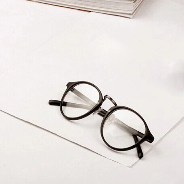 Mens Womens Nerd Glasses Clear Lens Eyewear Unisex Retro Eyeglasses Spectacles - Image 5