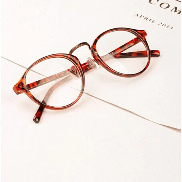Mens Womens Nerd Glasses Clear Lens Eyewear Unisex Retro Eyeglasses Spectacles - Image 4