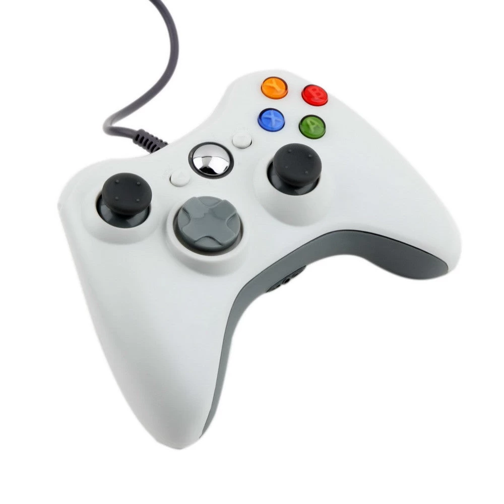 USB Wired Joypad Gamepad White Controller For Microsoft For Xbox & Slim For 360 PC For Windows 7 Worldwide
