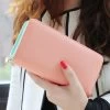 Fashion 7 Colors PU Leather Long Wallets Women Wallets Portable Casual Lady Cash Purse Card Holder Gift