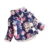 Girls Coat Warm Baby Winter Long Sleeve Flower Jacket Children Cotton-Padded Clothes Kids Christmas Outwear A-079