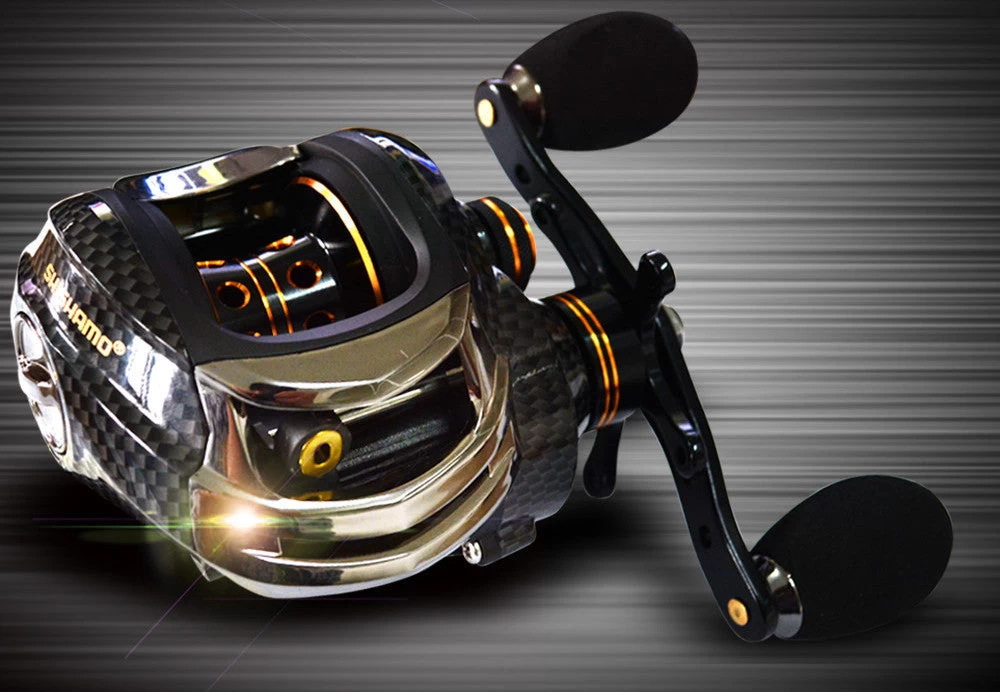 Double Brake Baitcasting Reel 18 Ball Bearings Fishing Gear Water Drop Wheel Right/Left Hand Bait Casting Fishing Reel Lure Reel
