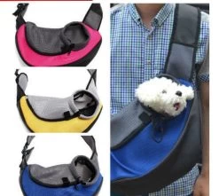 Pet Carrier Dog Carrier Cat Puppy Small Animal Pet Sling Front Carrier Mesh Comfort Travel Tote Shoulder Bag Pet Backpack SL