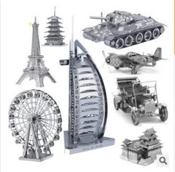 Stylish Metallic Steel For Nano Intelligence 3D Educational Jigsaw Puzzle Model Toy Gift For Kid Forge World