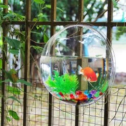 Acrylic Fish Bowl Wall Hanging Aquarium Tank Aquatic Pet Supplies Pet Products Wall Mount Fish Tank