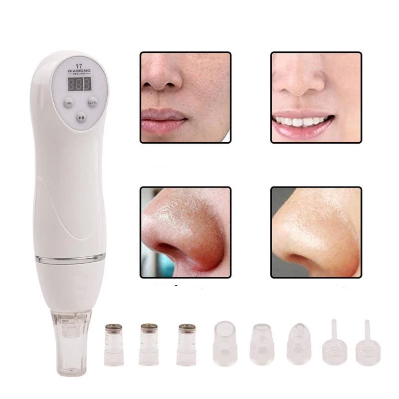 6 Tip Facial Care Beauty Device Skin Diamond Dermabrasion Removal Scar Acne Pore Peeling Machine Care Massager Microdermabrasion