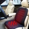 Winter Car Covers Pad Car Seat Cushion Electric Heated Cushion Car Heated Seat Covers Universal Conjoined Supplies Black Color #