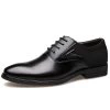 Business Men's Basic Flat Super Fiber Leather Gentle Wedding Dress Shoes Luxury Brand Formal Wearing British Fashion